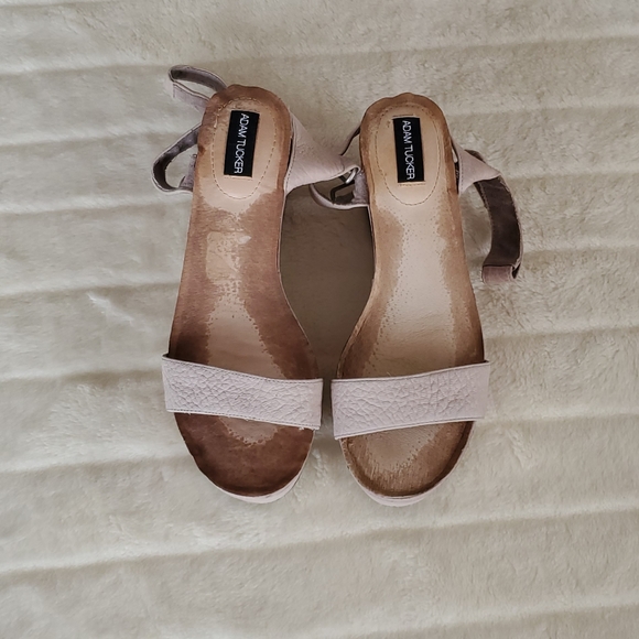 Natural Adam Tucker Baci Platform Wedge Sandals - Picture 7 of 8